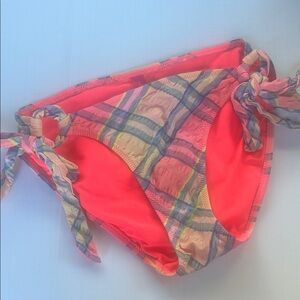 Victoria's Secret Colorful Plaid Bikini Bottom XS